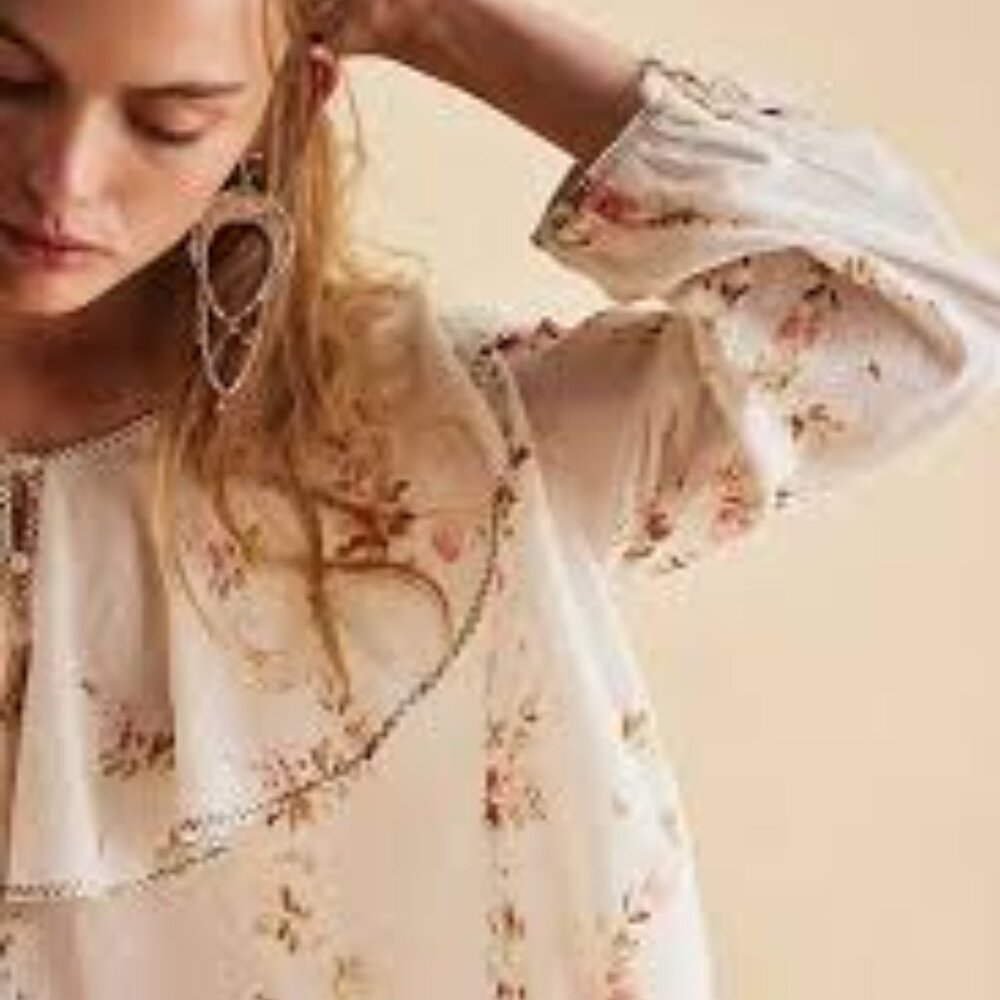 Free People Camilla Printed Blouse NWT* - Picture 2 of 7